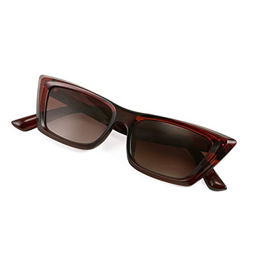 FEISEDY Small Cateye Square Polarized Sunglasses Women Classic Thick Rectangle Frame UV400 Sun Glasses B2736