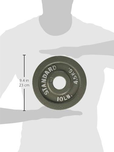 CAP Barbell Olympic 2-Inch Weight Plate, Gray, 2.5 LBS