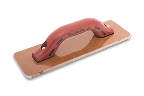 MARSHALLTOWN Resin Hand Float, 12 x 3-1/2 Inch, DuraSoft Handle, Laminated Canvas Resin, Concrete Tool, Easily Works Color Hardeners into Concrete, Square End, Concrete Tools, Made in USA, 4501D