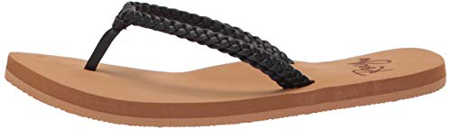 Roxy Girls' Rg Costas Cabo Flip Flop Sandal, Black 20, 1 M US Little Kid