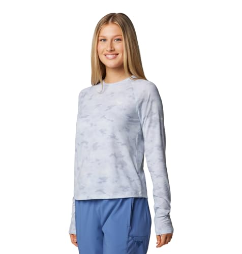 Columbia Women's PFG Uncharted Knit Long Sleeve, Cirrus Grey Uncharted Waters, Small