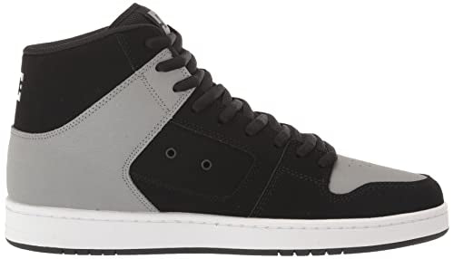 DC Men's Manteca 4 Hi High Top Casual Skate Shoe Sneaker, White/Grey, 10.5