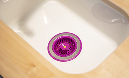 Joie Bloom Kitchen Sink Strainer Basket, Fits All Standard Sinks, Stainless Steel, Cute Garbage Disposal Drain Cover, 4.5-Inch, Flower, Colors May Vary