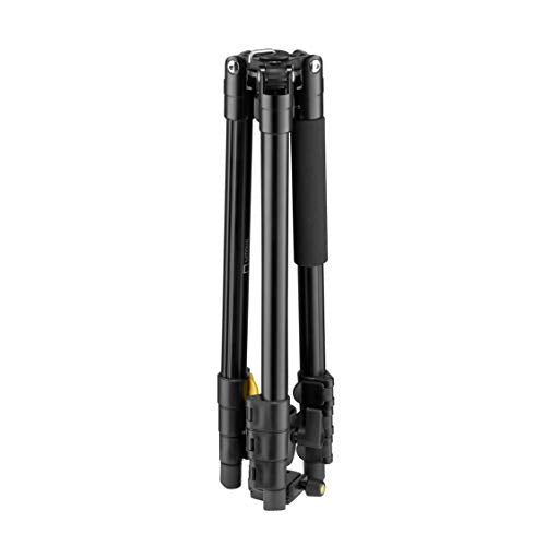 NATIONAL GEOGRAPHIC Phototripod Kit Small, with Carrying Bag, 3-Way Head, Quick Release, 4-Section Legs Lever Locks, Mid-Level Spreader, Load up 1kg, Aluminium, for Canon, Nikon, Sony, NGHPMIDI