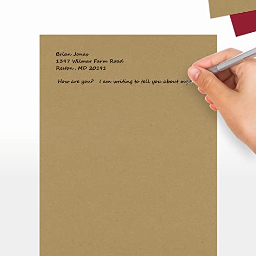 LUXPaper 8.5" x 11" Cardstock | Letter Size | Mandarin Orange | 100lb. Cover (183lb. Text) | 50 Qty
