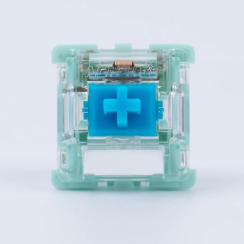 Gateron Jade 3.0 Double-Stage Spring Yellow Switches,3-Pin 55gf Linear/Pre Lubed for Mechanical Keyboard（Yellow,90pcs）