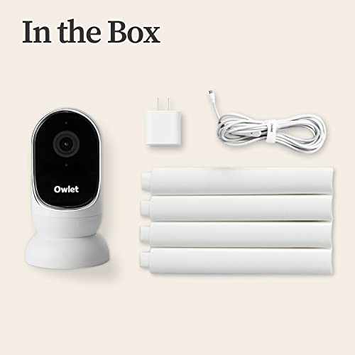 Owlet Cam Smart Video Baby Monitor with Video Camera and Audio - Secure WiFi, 1080p Night Vision, Customize Cry, Sound and Motion Alerts, 2-Way Audio, Mounting kit