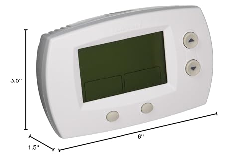 Honeywell TH5220D1029 Focuspro 5000 Non-Programmable 2 Heat and 2 Cooling Thermostat, Large Screen