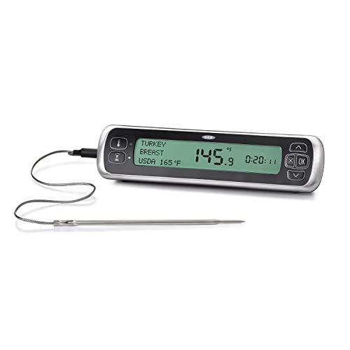 OXO Good Grips Chef's Precision Digital Leave-In Thermometer, Stainless Steel, 1 count