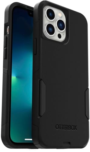 OtterBox iPhone 13 Pro Max & iPhone 12 Pro Max Commuter Series Case - Black, Slim & Tough, Pocket-Friendly, with Port Protection