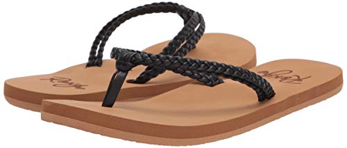 Roxy Girls' Rg Costas Cabo Flip Flop Sandal, Black 20, 1 M US Little Kid