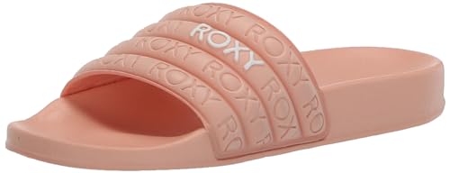 Roxy Girls Slippy Slide On Sandal Flip Flop, Peach Parfait 241, 11 Little Kid