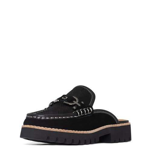 Donald Pliner Women's Elta Mule, Navy-Crinkle Patent, 10