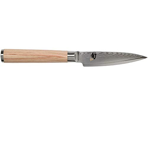 Shun Cutlery Classic Blonde Paring Knife 3.5", Small, Nimble Cooking Knife For Peeling, Coring, Trimming And More, Precise Cutting Knife, Handcrafted Japanese Kitchen Knife