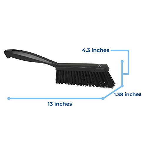 Vikan, Black Brush,Hand,Medium,14",PP/PBT, 4589