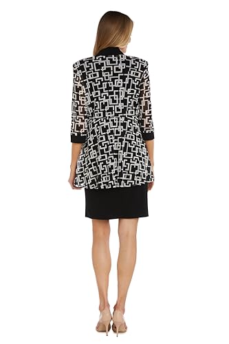 R&M Richards Women's Formal Jacket Dress, Steel