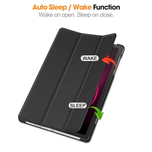 Smart Case for T-Mobile Revvl Tab 5G 2023, Ratesell Lightweight Trifold Stand Smart Case Cover with Auto Wake/Sleep for T-Mobile Revvl Tab 5G 2023 Released 10.36 Inch Black