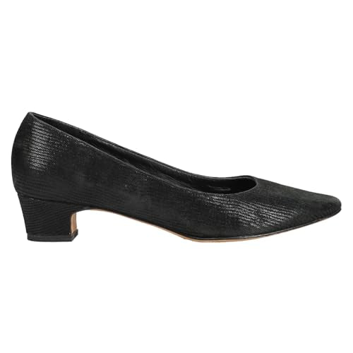 VANELi Womens Astyr Pointed Toe Block Pumps Dress Casual Low Heel 1-2" - Black - Size 7.5 W