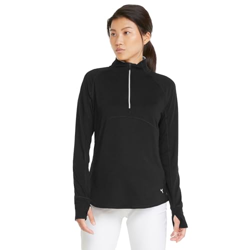 Puma Golf Women's Standard Gamer 1/4 Zip, Puma Black, Extra Small