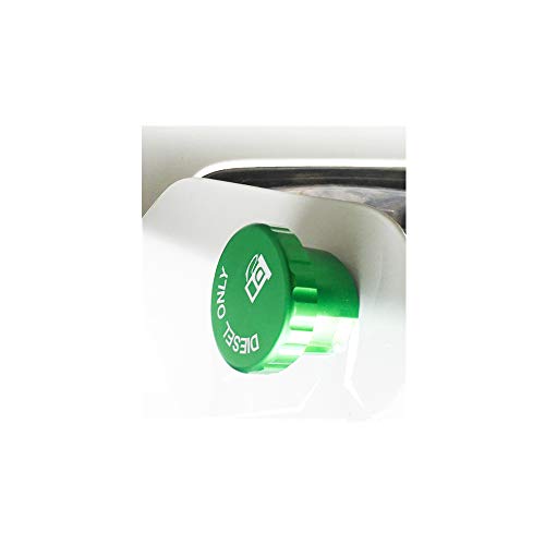 Aluminum Diesel Fuel Tank Cover for the latest 2019-2025 Dodge Ram 1500 2500 3500 only (three vertical plastic pillars at fuel filler port)