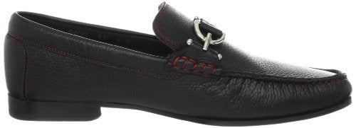 Donald Pliner Dacio Slip-On Material, Men’s Dress, Designer Shoes, Classic Loafers, Black-Leather, 7.5