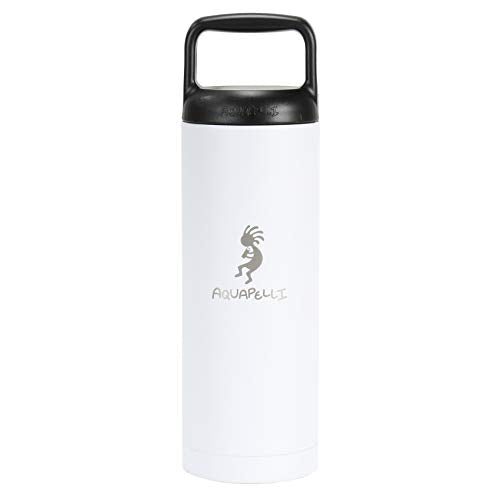 Aquapelli Vacuum Insulated Water Bottle, 18 Ounces, Arctic White