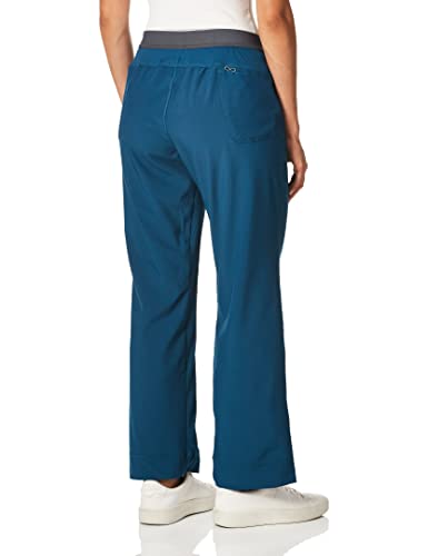 Carhartt womens Women's Flat Front Straight Leg Medical Scrubs Pants, Black, X-Large US