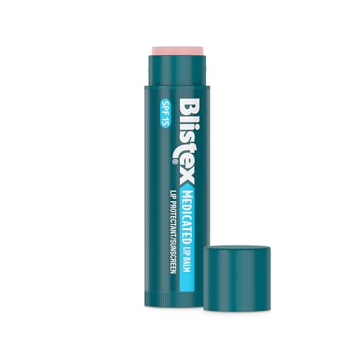 Blistex Medicated Lip Balm, 0.15 Ounce, (Pack of 24) – Prevent Dryness & Chapping, SPF 15 Sun Protection, Seals in Moisture, Hydrating Lip Balm, Easy Glide Formula for Full Coverage