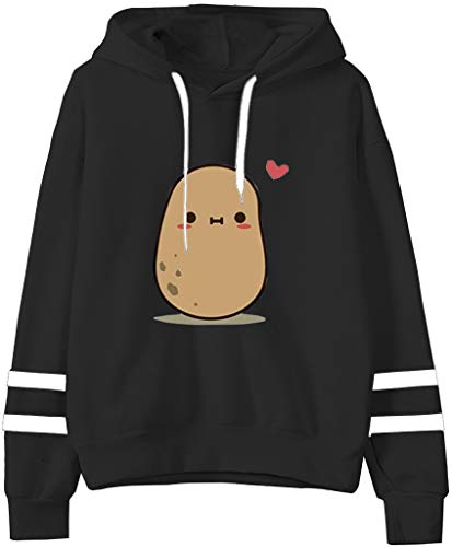 Fronage Hoodies for Teen Girls Cat Hooded Sweatshirt Womens Long Sleeve Cute Pullover Tops (Small, Y A Wine)
