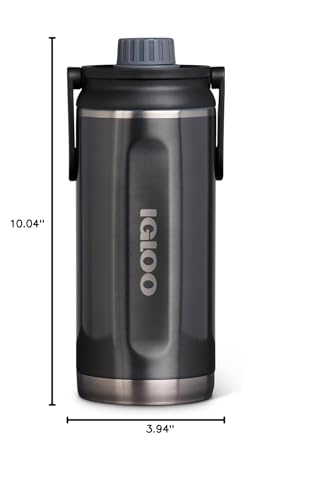 Igloo, 36 OZ Stainless Steel, Twist ‘n’ Chug Bottle, Carbonite