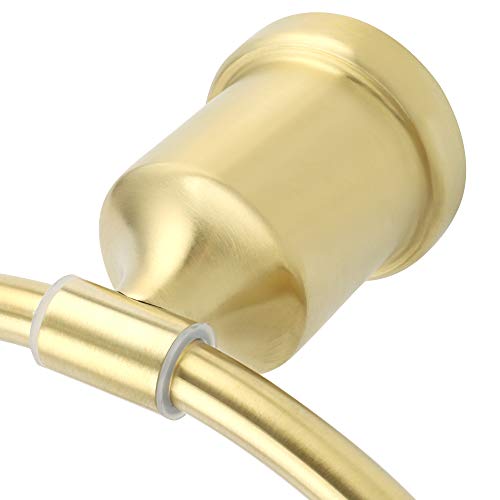 Alise Towel Rings for Bathroom,Hand Towel Holder Towel Hanger Wall Mount SUS304 Stainless Steel Towel Rack,Gold Finish GNM7001-G