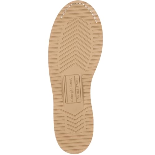 GEORGIA BOOT Wedge Steel Toe Pull On Work Boot, Barracuda Gold, Size 10(W)