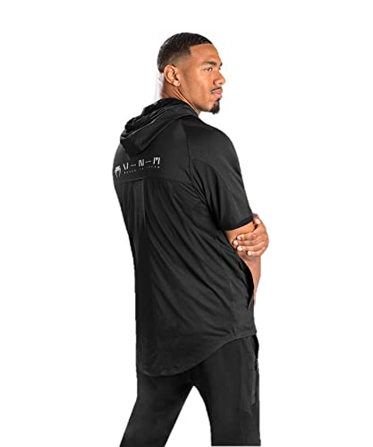 Venum Men's Standard Electron 3.0 Dry Tech Jacket-Short Sleeves, Black, Small