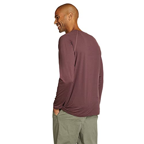 Eddie Bauer Men's Mountain Trek Long-Sleeve T-Shirt, Dusty Violet, Small