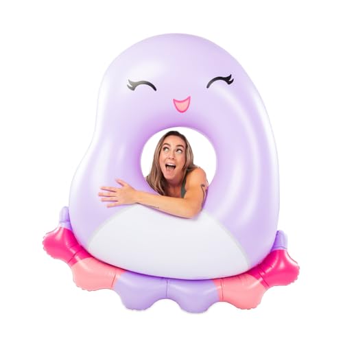 BigMouth x Squishmallows Original Large Inflatable Pool Float, Swim Ring for Adults and Kids, Pool Party Supplies & Water Toys - Beula The Octopus