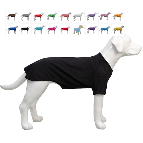 Lovelonglong Pet Clothing Dog Costumes Basic Blank T-Shirt Tee Shirts for Large Dogs Green XXXXL