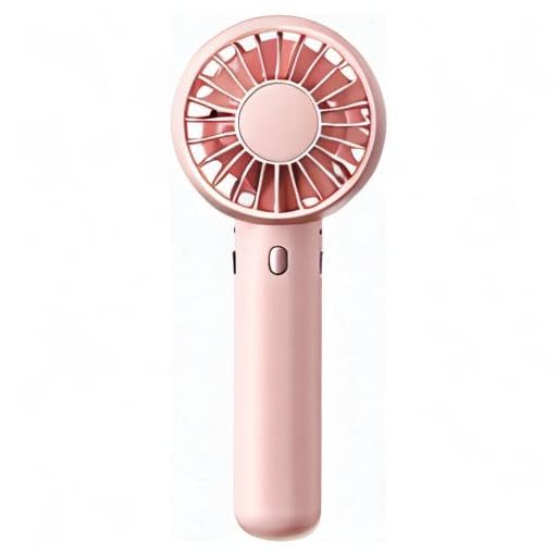 Gaiatop Mini Portable Fan, Small and Powerful, Cute Design 3 Speed Personal Handheld and Desktop with Base, Lightweight USB Rechargeable for Makeup Stylish Girl Women Travel Indoor Outdoor Pink