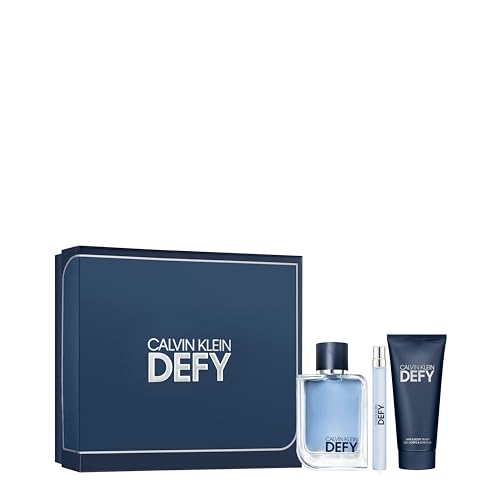 Calvin Klein Defy Eau de Toilette – Woody Men's Cologne – With Notes of Bergamot, Lavender, Vetiver Oil, & Amber Musk – Luxury Perfumes for Men – Long Lasting Fragrance