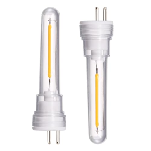 DGE S14 Replacement LED Bulb 2 Pack Replacement String Light Bulbs 1.5 Watt LED Replacement Light Bulb, Shatter-Proof and Waterproof IP65