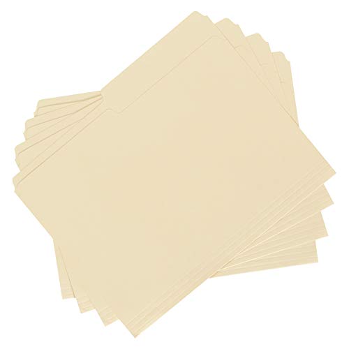 Amazon Basics File Folders, 1/2 Tab, 36-Pack, Letter (8.5" x 11"), Manila