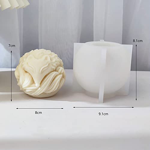 18 Pack Succulent Mold Succulent Candle Mold Handmade Succulent Silicone Mold Flower Silicone Mold for Candle Cactus Mold Peony Mold Plant Decorate Mold Candle Making Mold 3D Animal Mold
