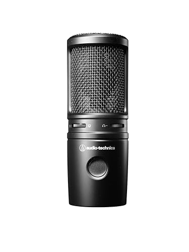 Audio-Technica AT2020USB-X Cardioid Condenser USB Microphone, Black