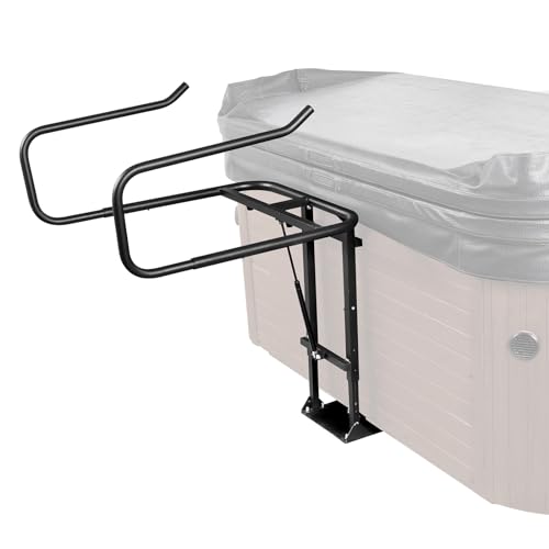 VEVOR Hot Tub Cover Lift, Spa Cover Lift, Hydraulic, Height 33.1" - 41.3" Width 53.1" - 92.5" Adjustable, Installed Underneath on one Sides, Suitable for Various Sizes of Hot Tubs, Spa