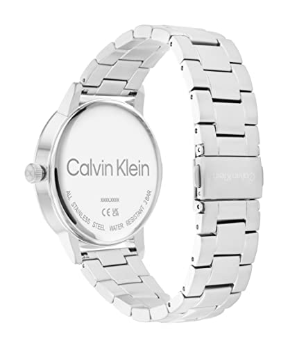 Calvin Klein Men's Quartz Stainless Steel and Link Bracelet Watch, Color: Silver (Model: 25200053)