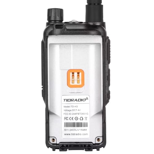 TIDRADIO TD-H3 GMRS Radio Multi-Band Receiving Long Range Walkie Talkies,USB-C Programming & Charging,2500mAh Battery,AM/FM Reception,Wireless Radio Replication,DTMF NOAA VOX SCAN,Support Chirp