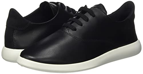 ECCO Women's Minimalist Lace Sneaker, Black, 12-12.5