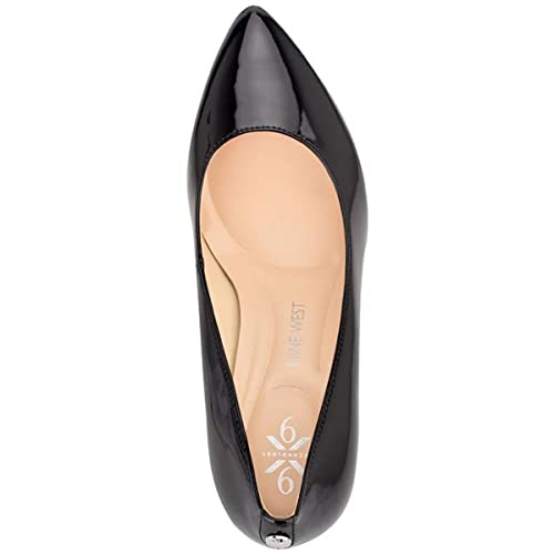 Nine West® Cal9X9 Wedges for Women – Leather Upper – Man-Made Lining and Outsole – Slip-On Black 1 10 M