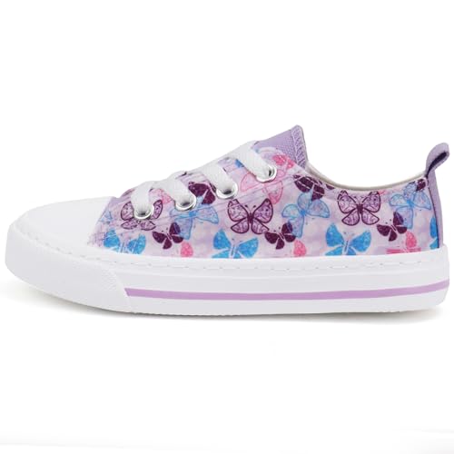 Toandon Toddler Girls Kids Sneakers Glitter Walking Shoes Child Straps Buckle Hoop and Loop Low Top Non Slip Lightweight Sparkly Breathable Casual Fashion Outdoor Pink White Star Size 7