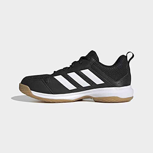 adidas Women's Ligra 7 Indoor Track and Field Shoe, Black/White/Black, 9