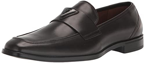 Guess Men's Hemmer Loafer, Dark Brown 200, 12